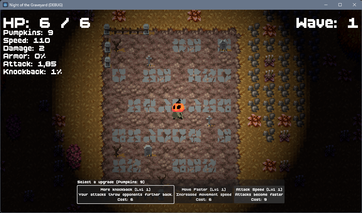 NotG Upgrade Auswahl nach einer Wave