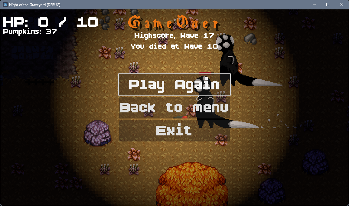 NotG Game Over Bildschirm