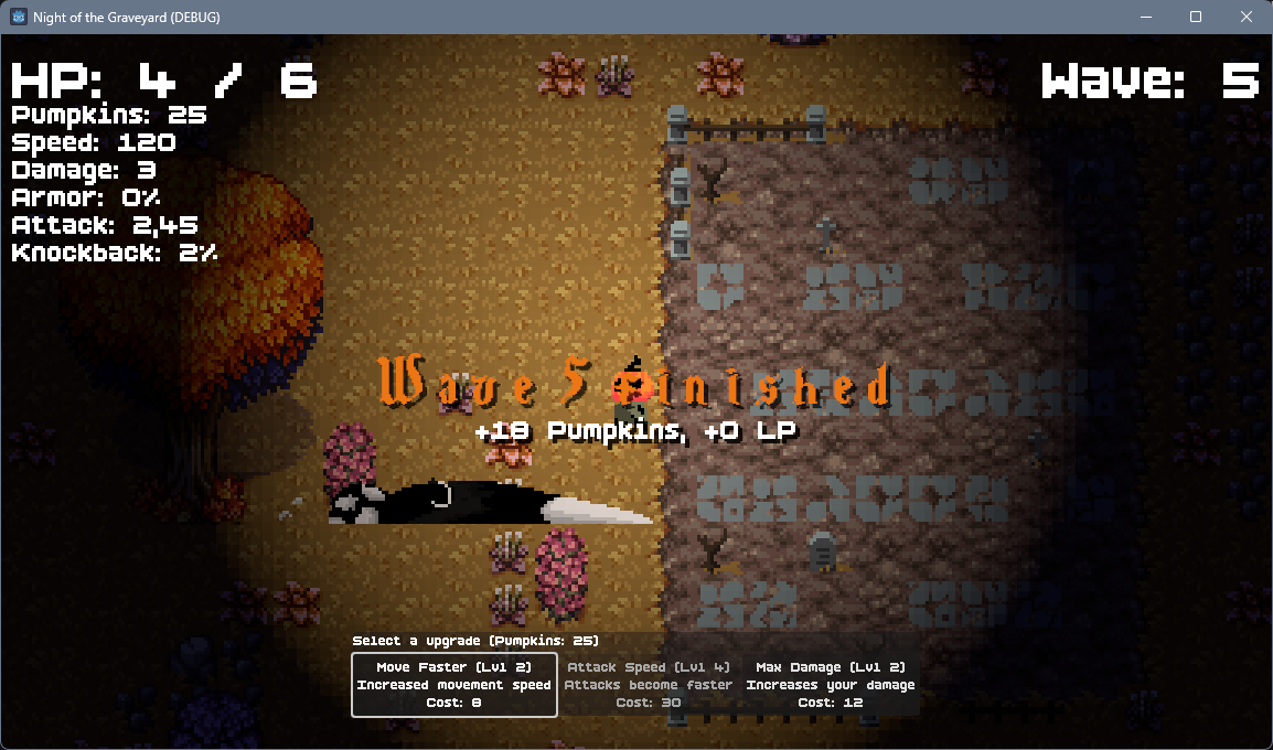 NotG Gameplay mit Wave Finished